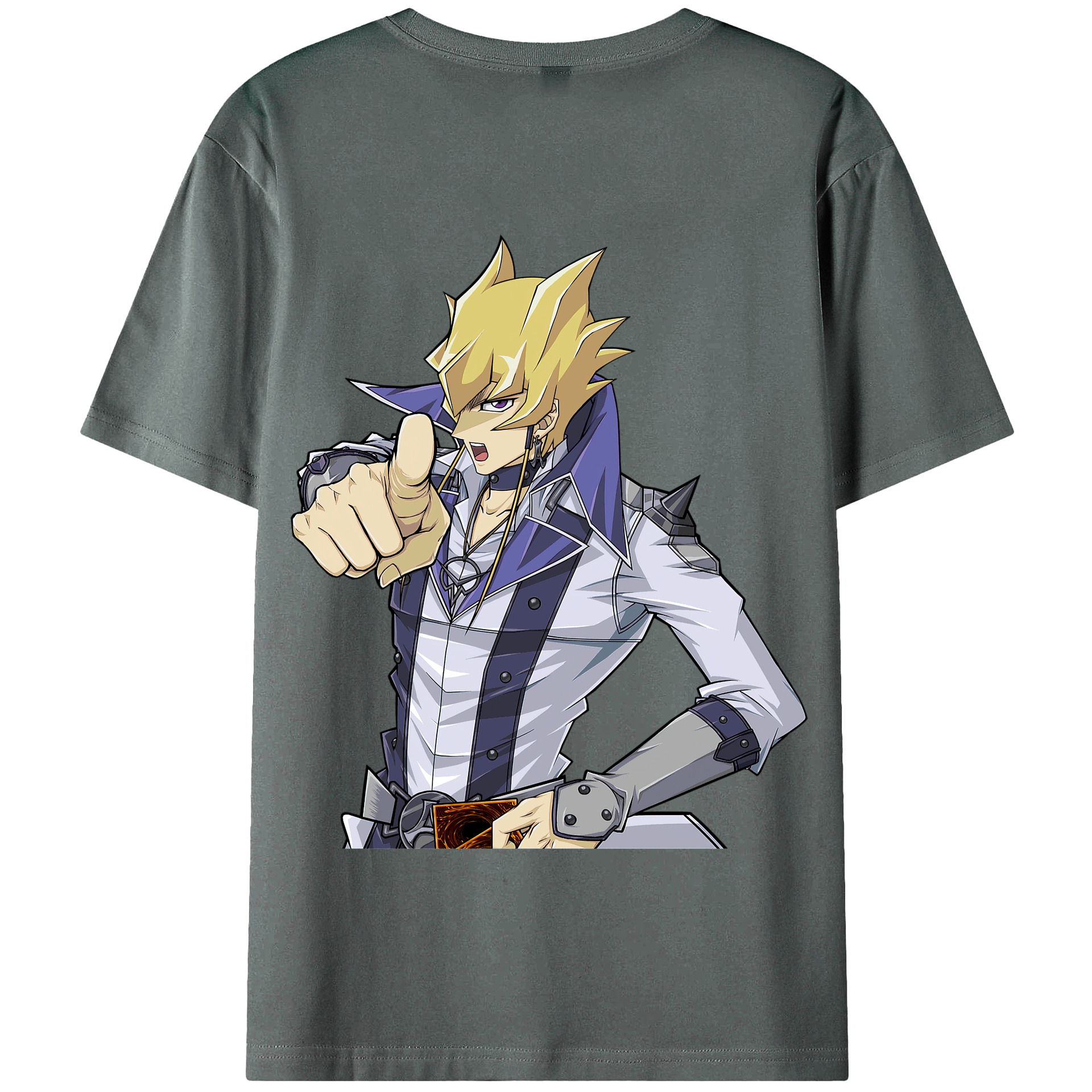 （画像用） 遊☆戯☆王 Yu-Gi-Oh! 綿100％半袖Tシャツ（背面プリント）